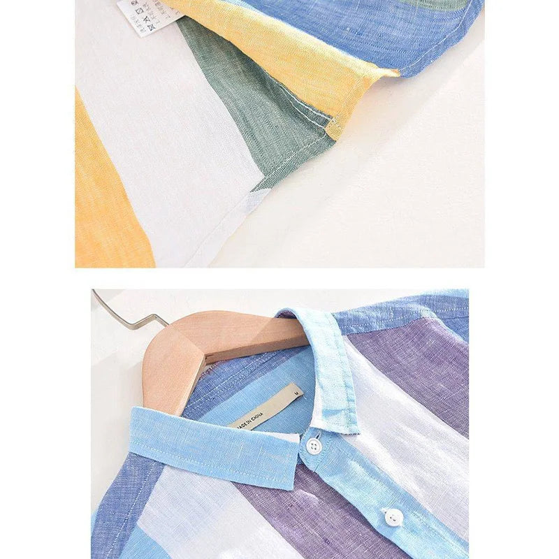 Chemise décontractée à rayures verticales pour jeunes, manteau polyvalent, simple, surdimensionné, tendance de la mode, saison printemps et automne, nouveau, 2023