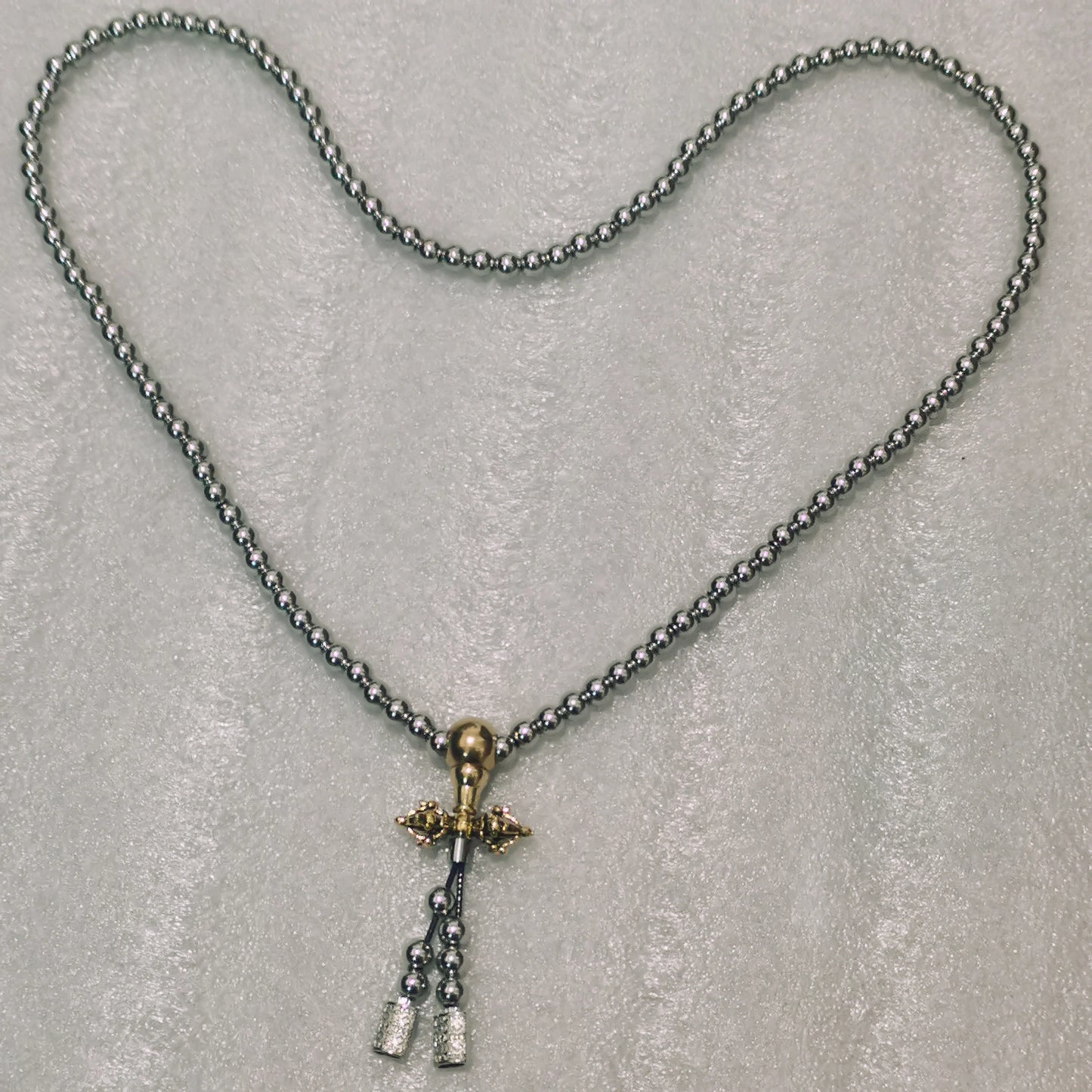 Bracelet et collier en acier au titane, perles de prière JOPrayer, auto-défense, taille, foi bouddha, pendentif croix, gadgets pour hommes, bijoux cadeaux