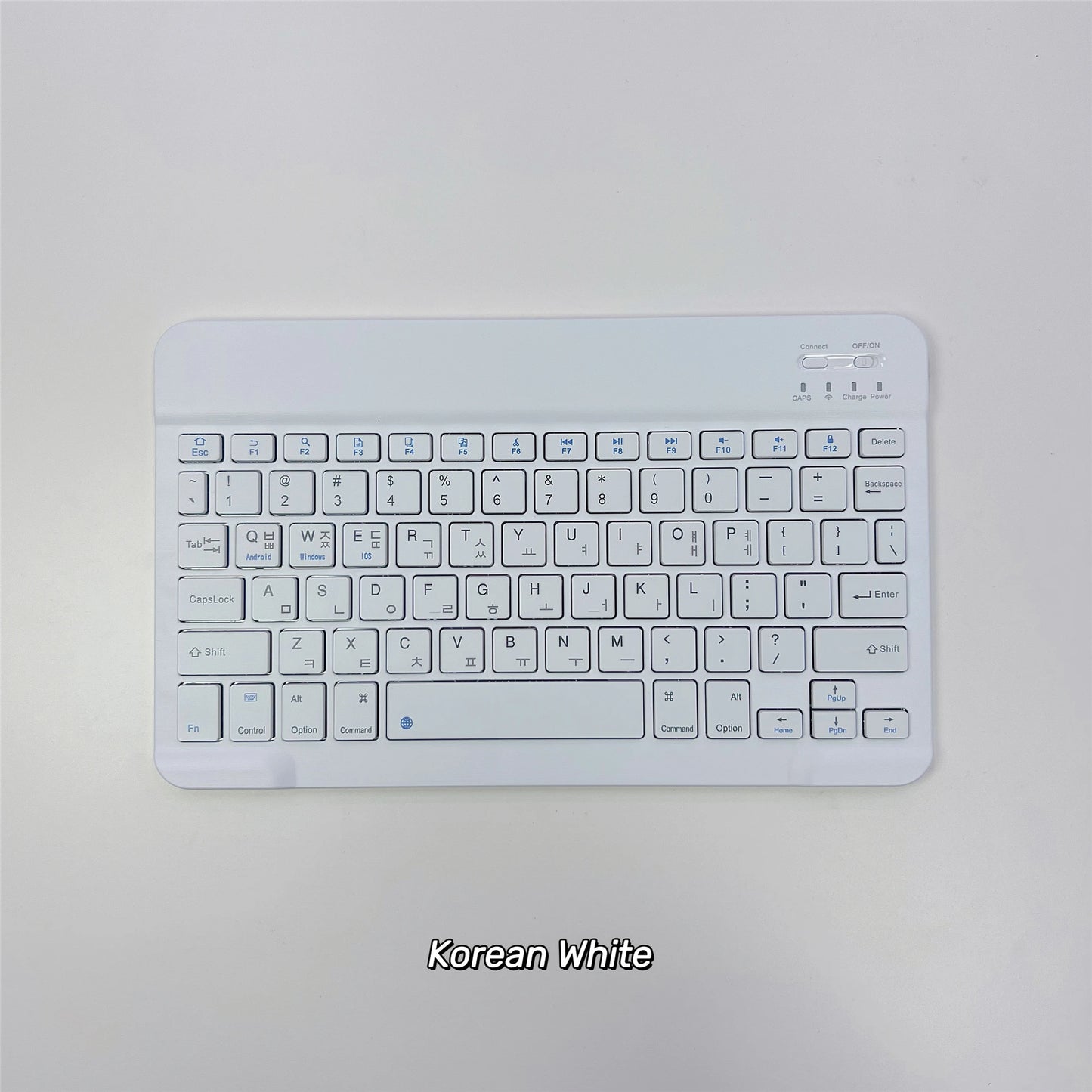 Clavier Bluetooth ultra-fin de langue coréenne à 78 touches