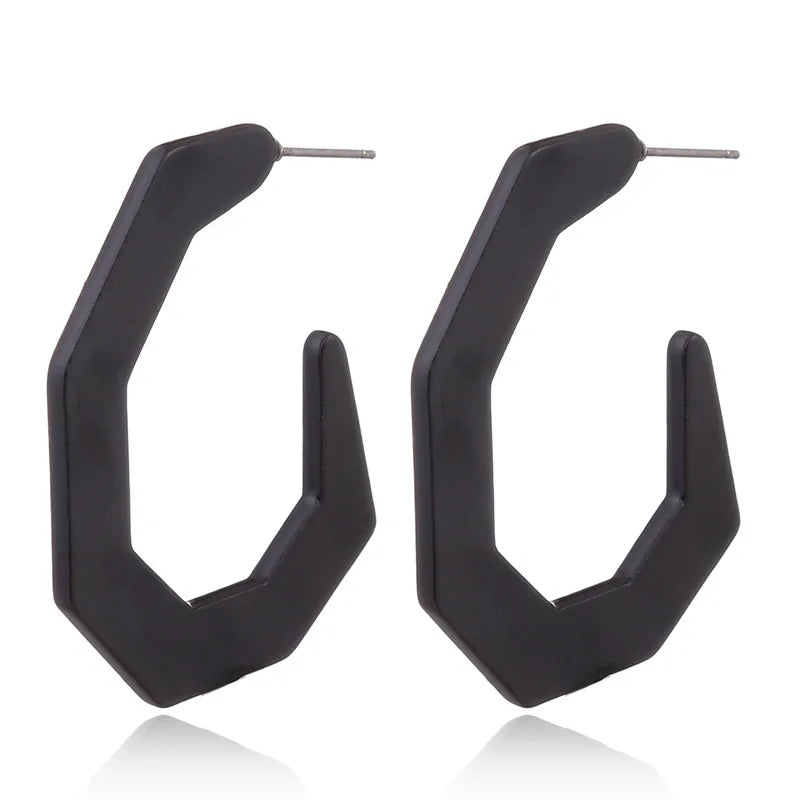 Boucles d'Oreilles promenales en Forme de Losange pour Femme, Bijou en Acrylique,