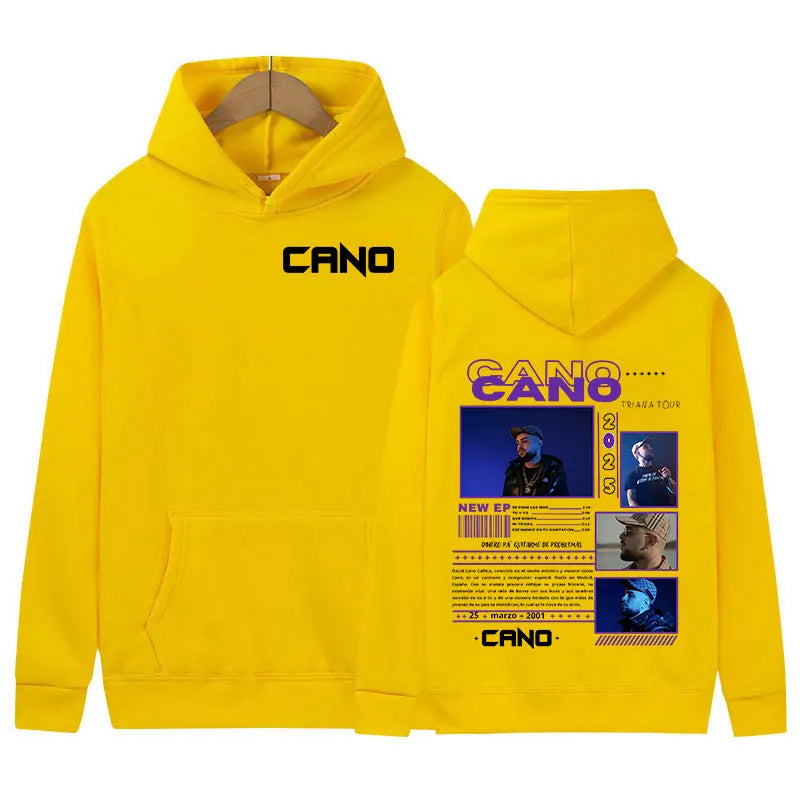 Sweat à capuche Hared Cano Music Album Tour pour hommes et femmes, pull hip hop vintage, sweat à capuche décontracté, streetwear à la mode, 2025