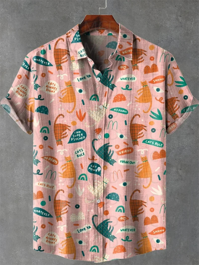 Chemise à manches courtes pour hommes, motif Design de mode printemps/été 2021, chemise imprimée numérique HD en 3D, mode jeunesse