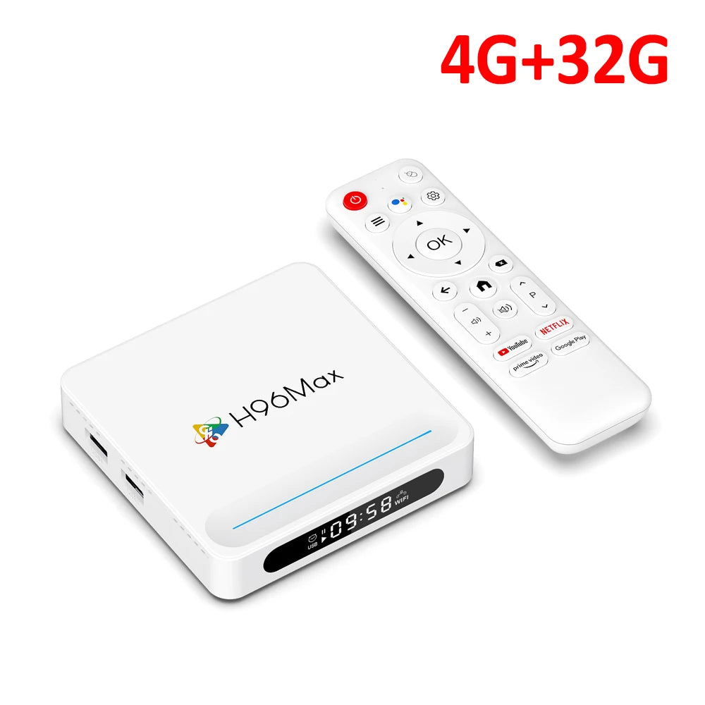 WOOPKER TV Box H96 MAX H618 PLUS 8K Android14.0 Allwinner H618 BT5.4 WiFi6 Mouse Support Media Player 4G32G 128G Set Top Box