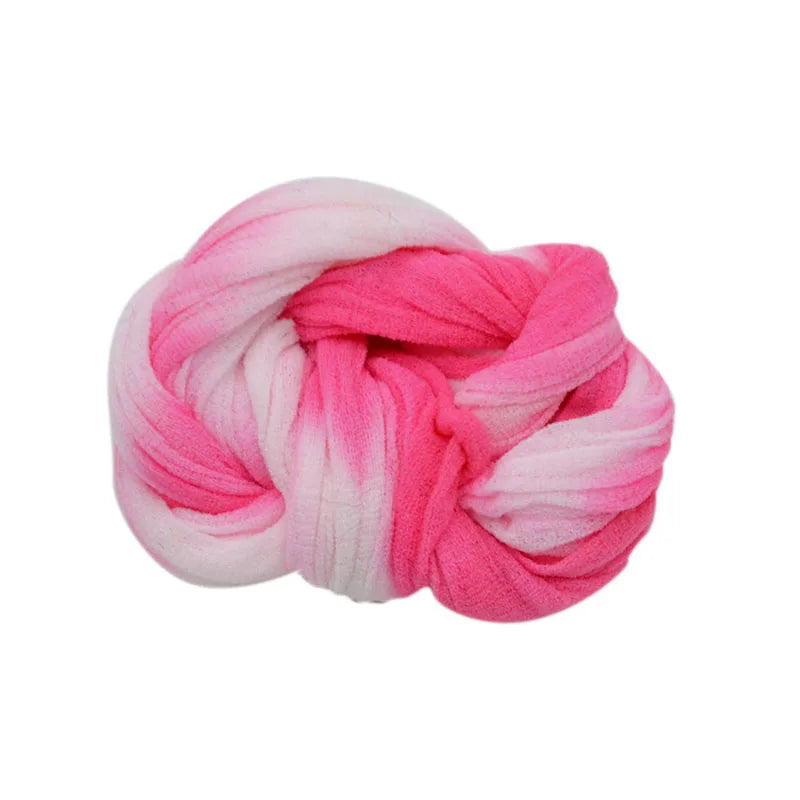 Lot de 5 pièces de bas de fleur en Nylon multicolore, rond, matériau de traction, accessoire fait à la main, artisanat de fleurs pour mariage à la maison