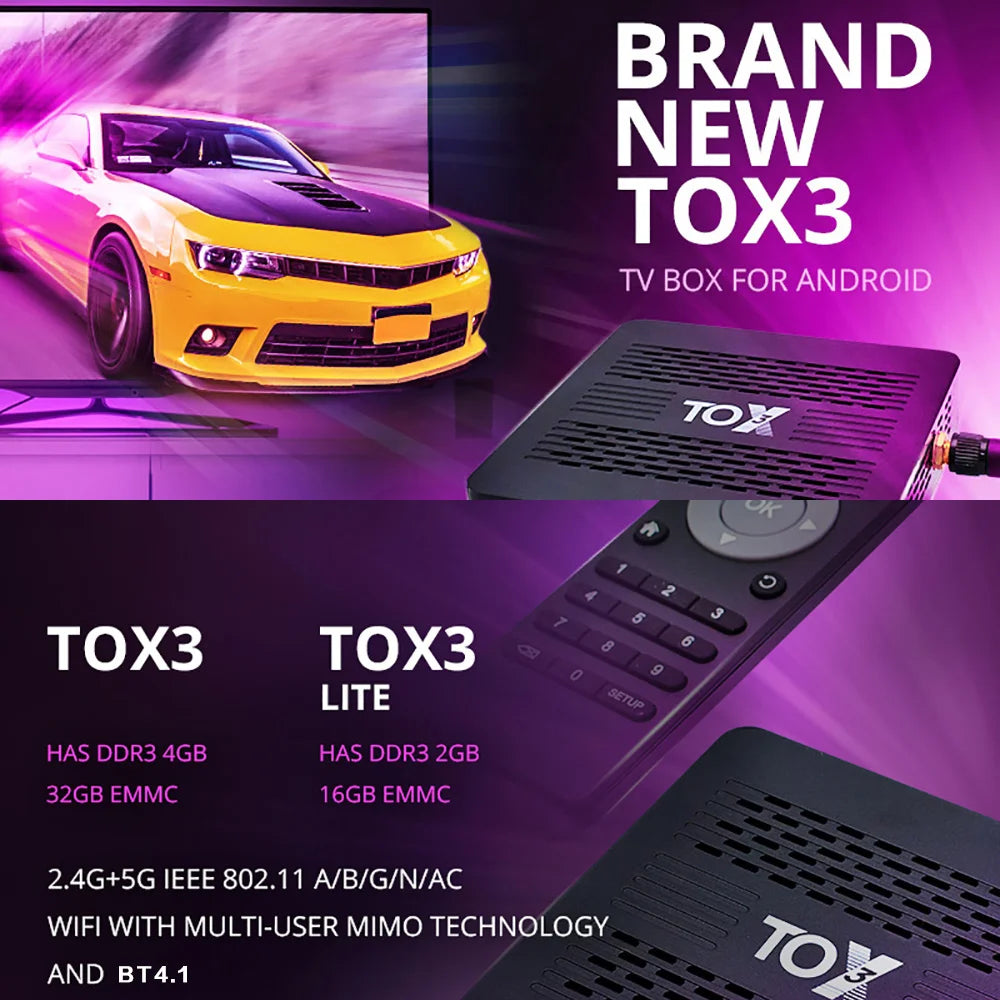 TOBERY Amlogic S905Tage Smart TV Box Android 11 4GB/32GB 2 Steroids R 1000M Wifi BT4.1 Support AV1 4K Set Top Box Wholesale
