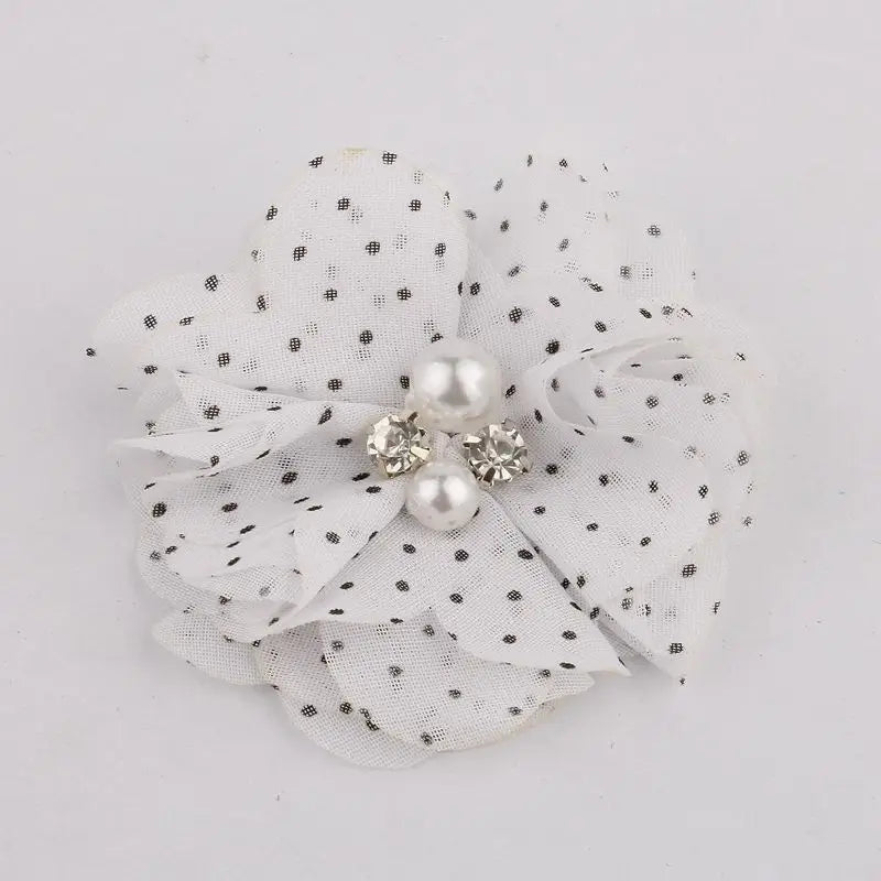 Mini fleurs artificielles en tissu mousseline de soie, 8 pièces, 2 pouces, 35 couleurs, pour Invitation de mariage, décoration de robe