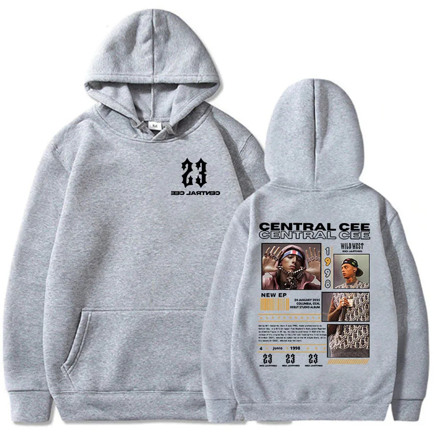 Central Cee-Sweats à capuche College, manches longues, pulls à capuche, streetwear, impression évasée, vêtements de mode, unisexe, CAN'T RUSH GREATNESS