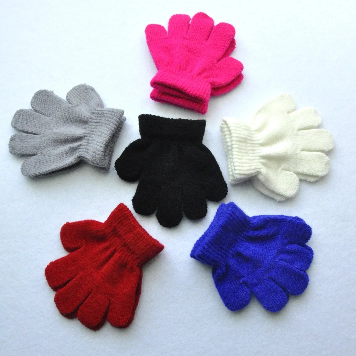 Gants Chauds d'Hiver en Acrylique pour Bébé Fille et Garçon de 1 à 3 Ans