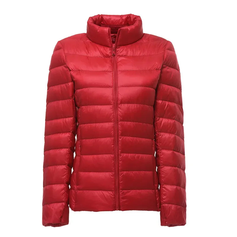 2025 nouveau UZZDSS automne femmes ultraléger mince doudoune 90% duvet de canard blanc vestes à capuche manteaux costume vestes WYRF 1051968