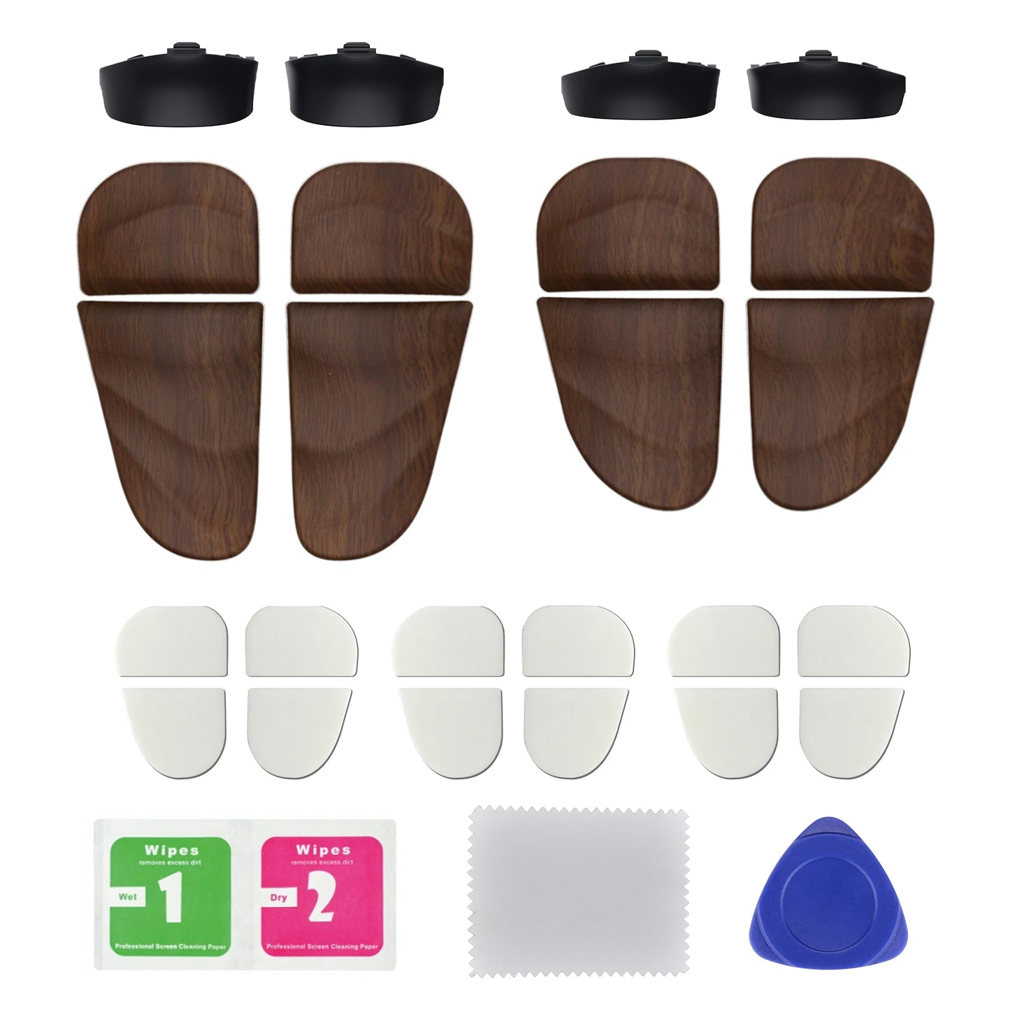 PlayVital DUNE-Launched Button Extension Kit, Trigger Stop, PS5 Controller, PS Portal, PS5 Edge, 3 Colors, 2 Pairs