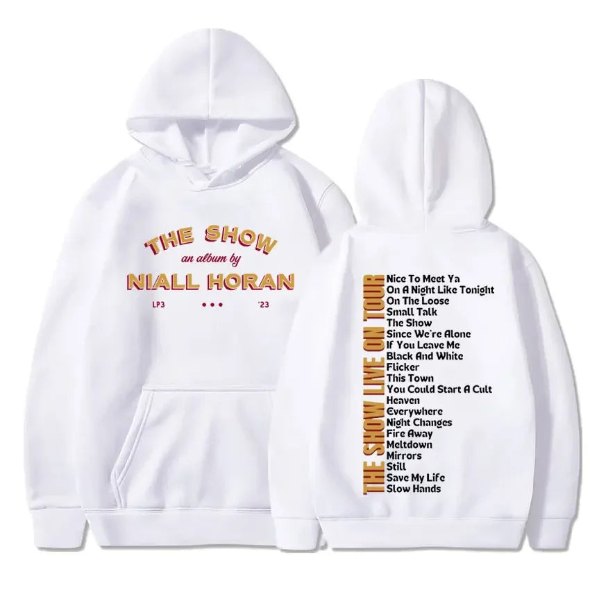Niall Horan 2024 le spectacle vivre sur la tournée esthétique surdimensionné sweat hommes femmes Hip Hop Vintage Concert sweat à capuche Fans cadeau