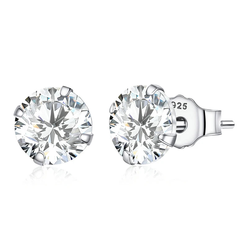 WOSTU boucles d'oreilles cœur fleur 100% argent Sterling 925 perle petites boucles d'oreilles pour femmes mariage fiançailles bijoux cadeaux