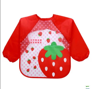 Bavoirs imperméables à manches longues pour bébé, mignon, tablier d'alimentation pour enfants, bavoir, peinture de rots, dessin, vêtements doux pour tout-petits, Bandana