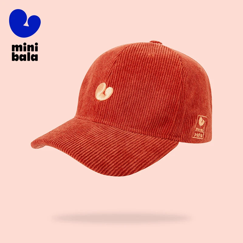 Mini Bala printemps nouveaux garçons et filles rétro velours côtelé casquette de Baseball bébé chapeau Vintage mode