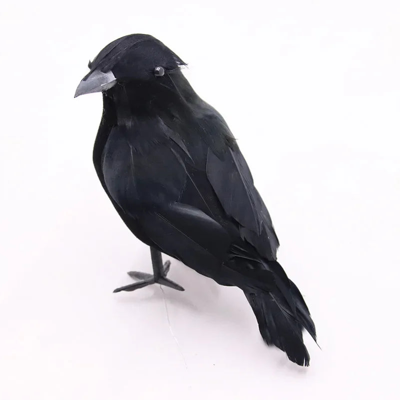 Simulation de Corbeau Noir pour Décoration d'Halloween, Répulsif à Oiseaux, Lutte Antiparasitaire, Pigeon, Jardin, Extérieur