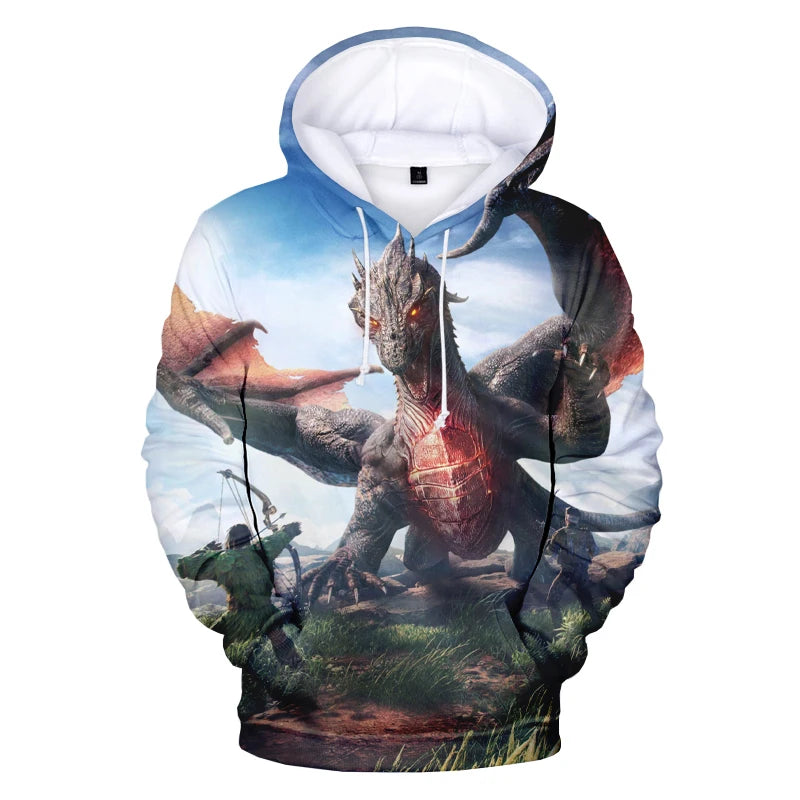 ARK Genesis-Sweats à capuche College en 3D pour hommes, Streetwear Harajuku, Pull Respzed, Sweats à capuche décontractés, Mode pour garçons, Nouveau, 2023