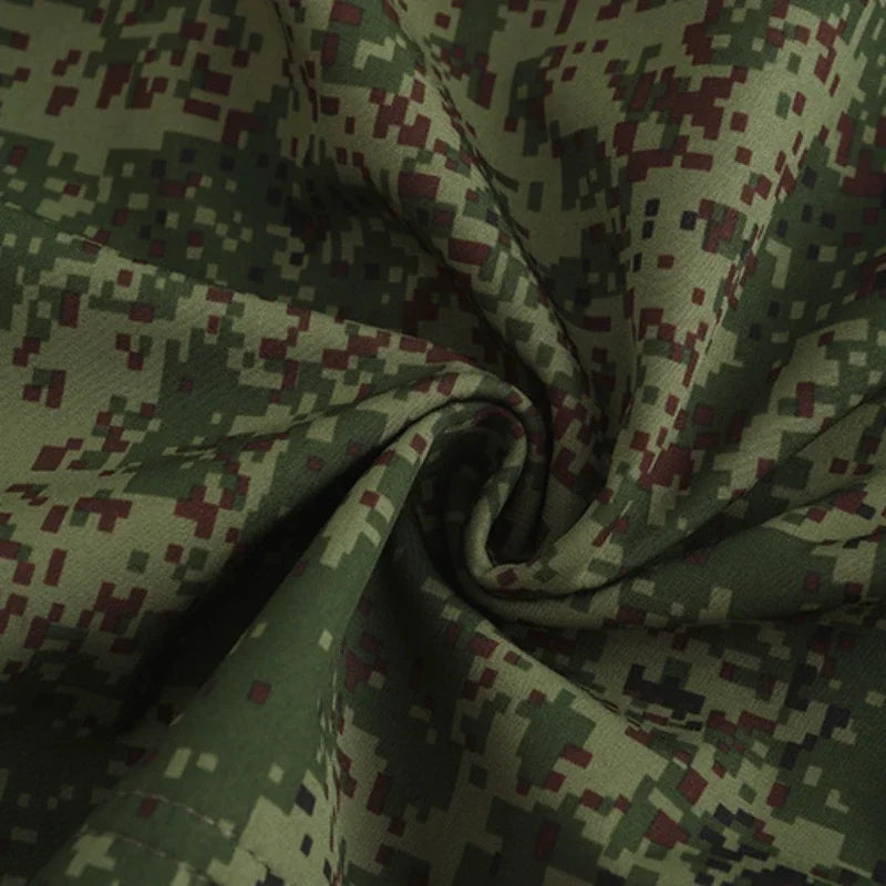 Ensemble d'entraînement imperméable et coupe-vent pour hommes, peau de requin, coque souple, vêtements de camouflage russe, veste tactique à séchage rapide, costume pantalon Cargo