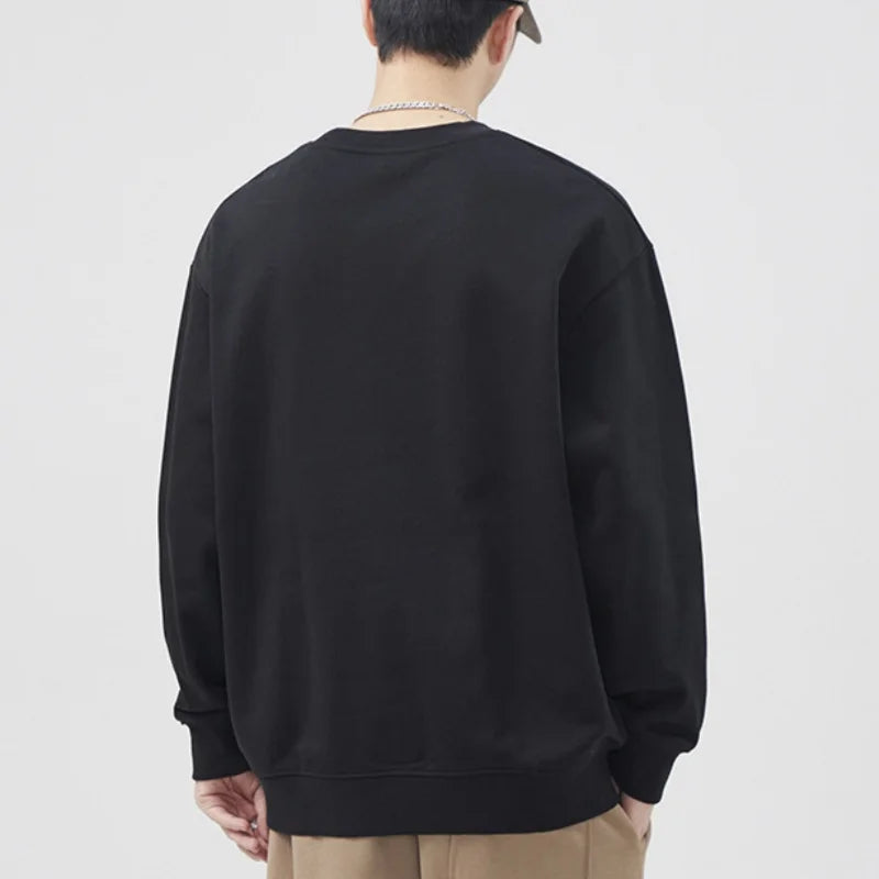 Grande taille hommes sweat pulls pull surdimensionné 6XL 7XL homme col rond manches longues imprimé noir hauts amples vêtements masculins