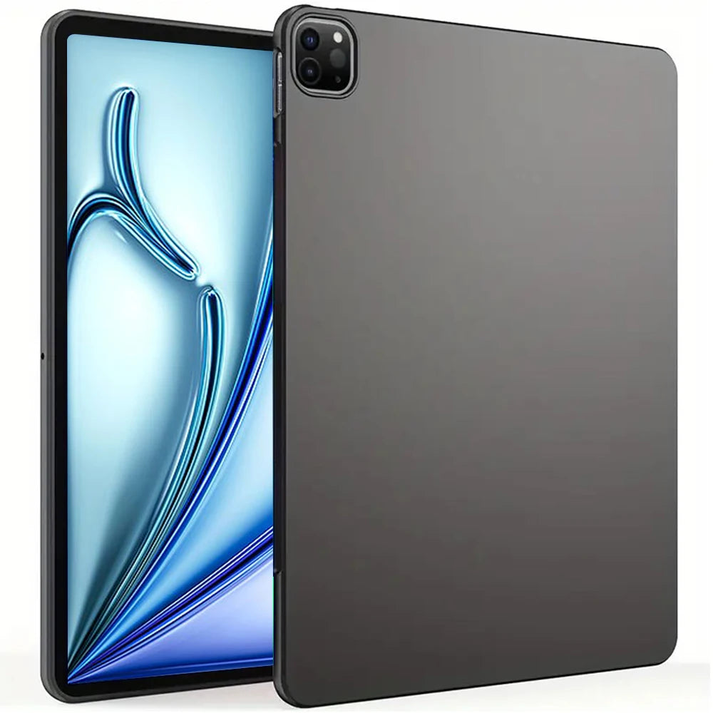 Coque arrière noire en Silicone souple pour tablette IPad Air Pro
