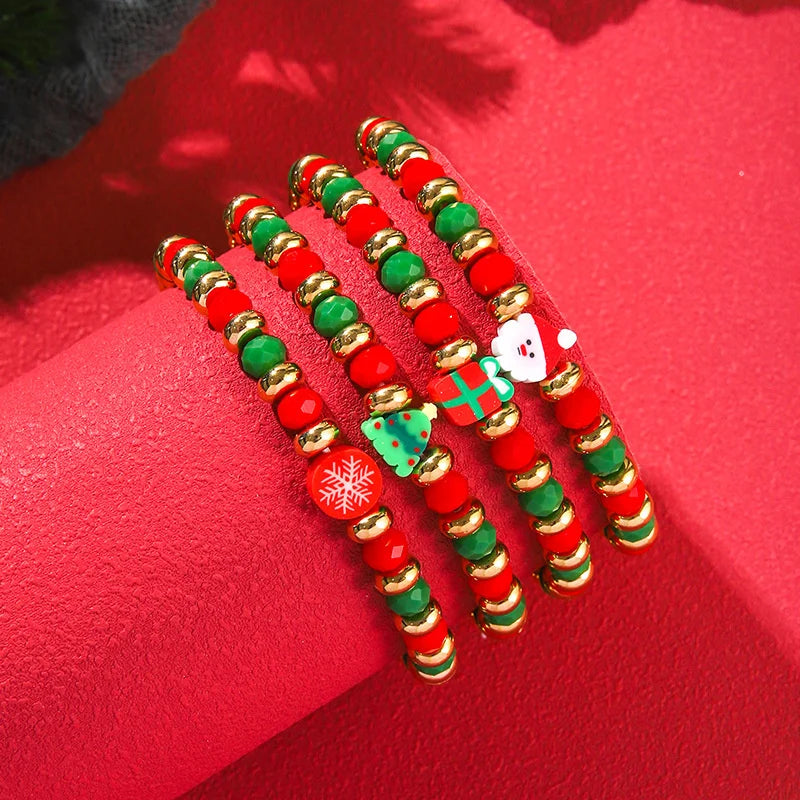 rinhoo - Bracelets de perles en argile polymère