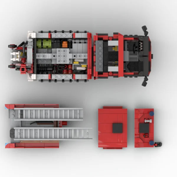 1019 pièces MOC- 137461 Ville camion de pompier Ambulance FDNY-New York-tour 21 bloc de construction modèle assemblage Collection garçon jouet cadeau