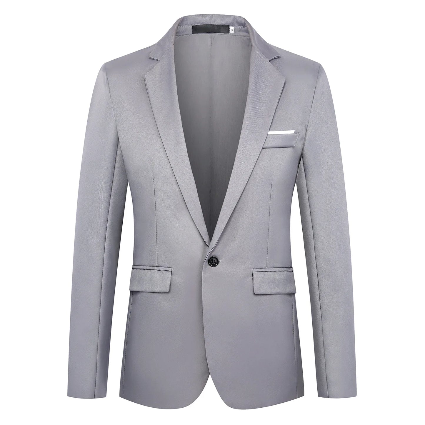 Blazer à bouton unique pour hommes, costumes épissés solides, manches longues, col rabattu, vestes d'affaires, poches Slim, été 2025