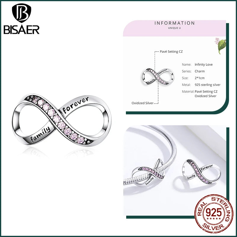 BISAER 925 en argent Sterling mignon chien breloque perle teckel animal de compagnie pendentif platine plaqué ajustement femmes Bracelet à bricoler soi-même bijoux fins