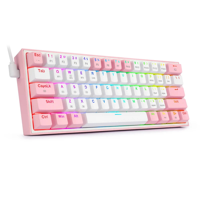 Redragon K616 Pro TKL clavier mécanique rvb sans fil 5.0 BT/2.4 Ghz/filaire trois Modes 60% clavier Bluetooth commutateur rouge linéaire