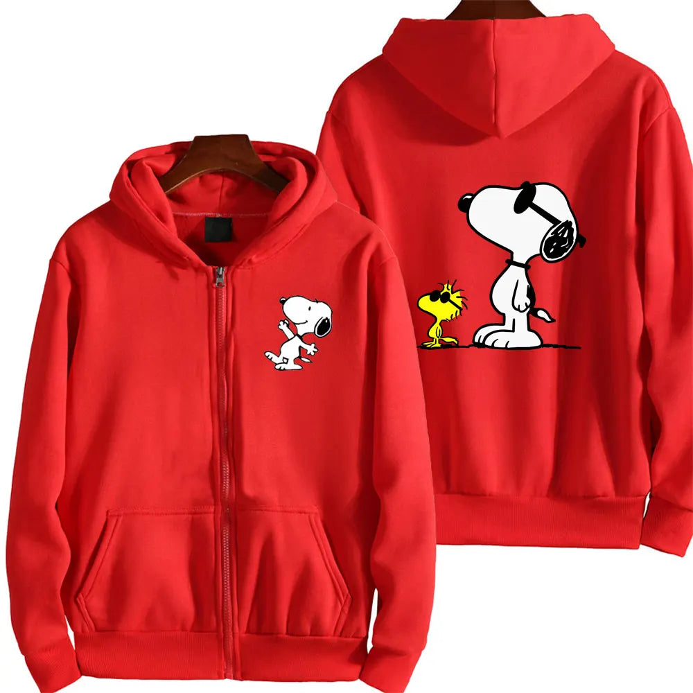 SnoAmendments-Sweat-shirt à Capuche Blanc avec Fermeture Éclair pour Homme et Femme, Vêtement de Couple, Collection Printemps-Automne 2024