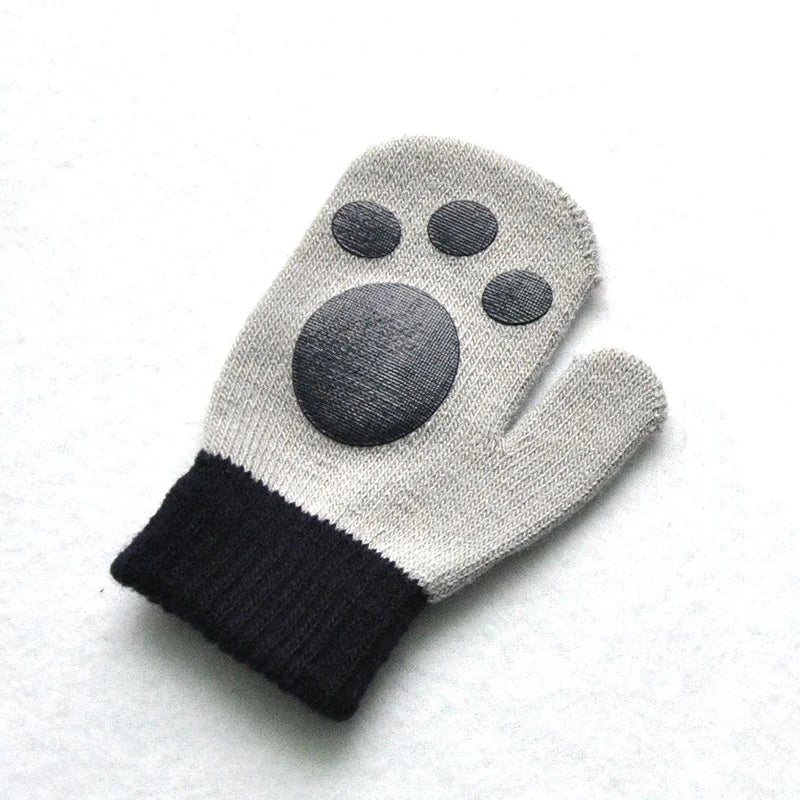 Gants d'hiver chauds pour bébés de 1 à 4 ans, mitaines tricotées en Patchwork, gants à doigts complets pour étudiants de la maternelle