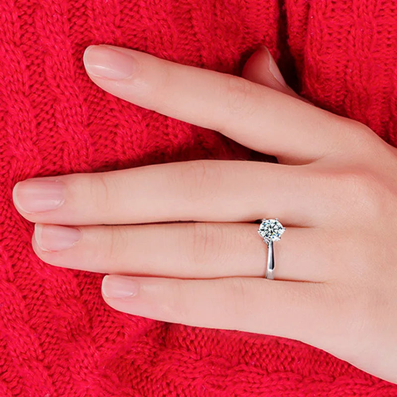 Bagues de mariage rondes en argent regardé 925 pour femmes et filles, cadeau de bijoux à la mode, prix de revient, très bon marché