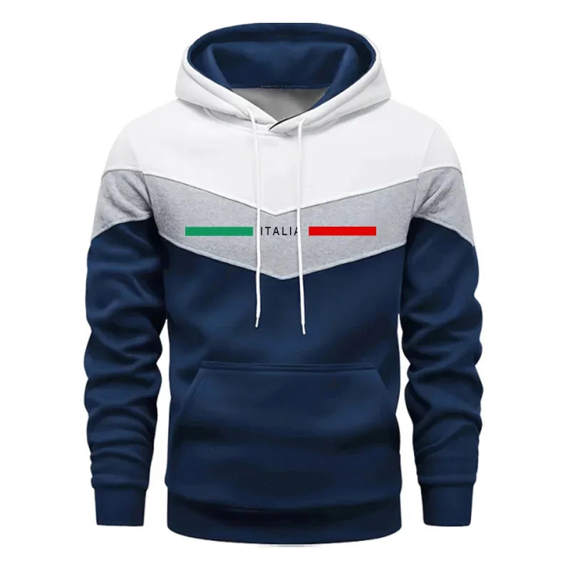 Automne hiver hommes sport survêtement ensemble sweat à capuche décontracté mode urbaine survêtement à capuche pantalons de survêtement italie imprimé tenues