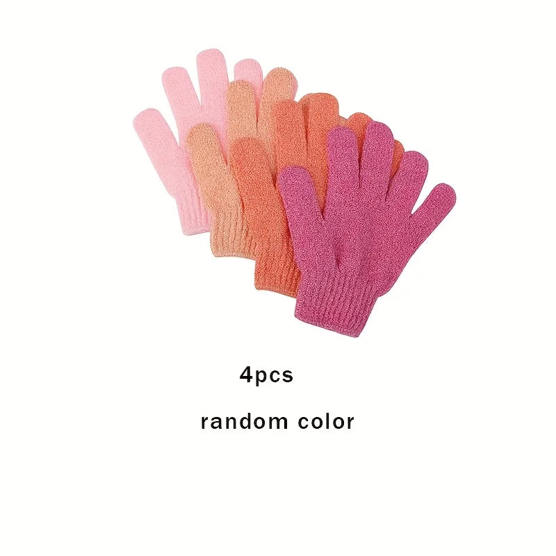 serviettes de bain domestiques à cinq doigts. Le matériau en nylon est durable. Mousse Dense et riche. Soyez utilisé des deux côtés pour un exfoliant facile