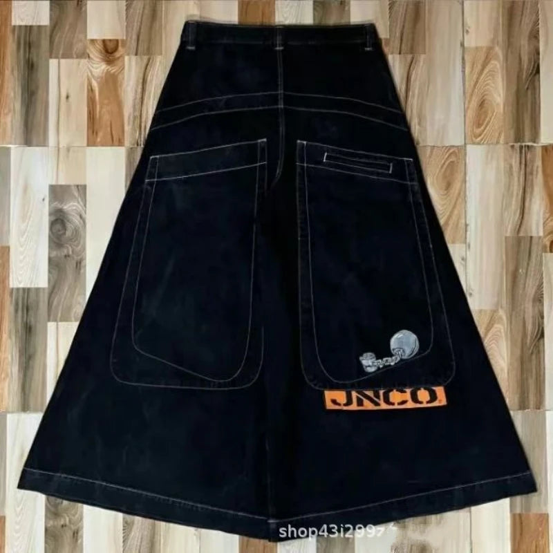 JNCO JEANS jean coupe ample-Y2K Harajuku hip-hop rétro Streetwear homme décontracté jambe large jean