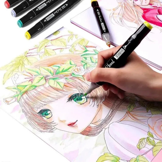 ensemble de stylos marqueurs artistiques à Double tête pour dessiner