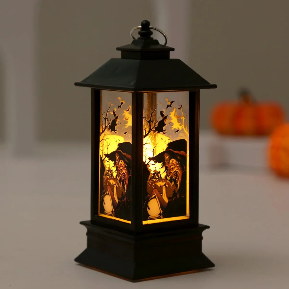 Lanterne LED en Forme de Citrouille et Fantôme, Luminaire Décoratif d'Nik, Accessoires d'Horreur, Idéal pour un Bar ou une ixd'Halloween