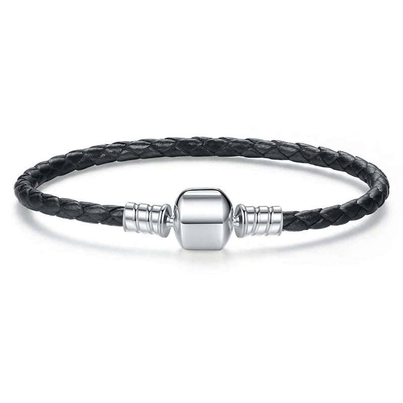 Luxe 100% argent Sterling 925 Original 3 Styles chaîne Bracelet Bracelet pour femmes ajustement bricolage breloque perle authentique bijoux fins cadeau
