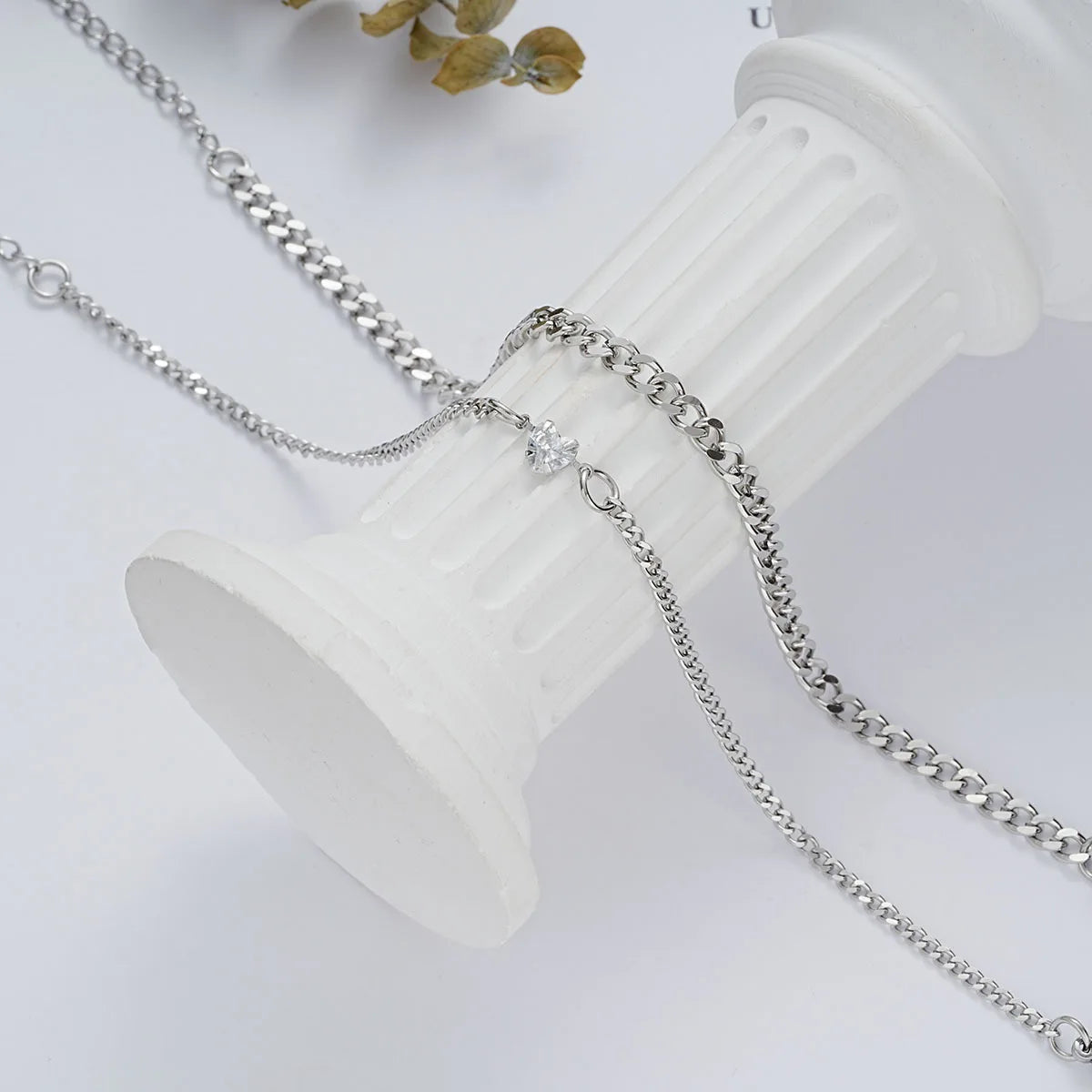Ensemble de 2 pièces de Bracelets de Couple en acier inoxydable pour femmes et hommes