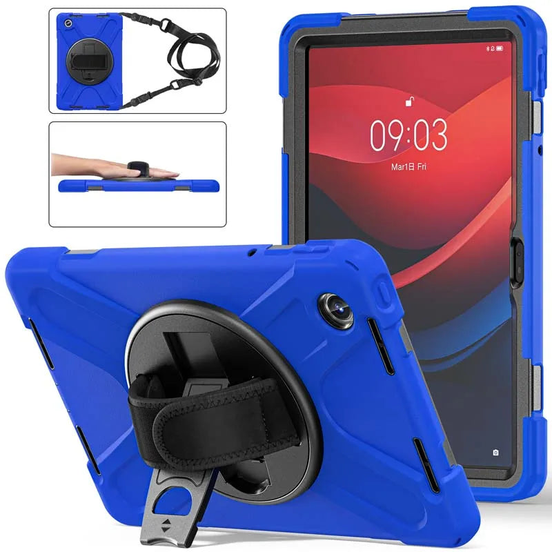Étui de support pour Lenovo Tab, housse antichoc avec bandoulière