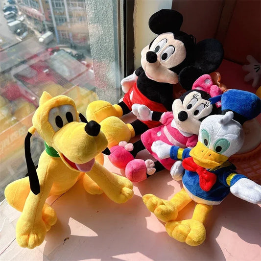 Jouet en peluche Mickey Minnie de haute qualité, joli peluche Anime Pluto Goofy Daisy Donald Duck, poupée câline, décoration de maison, cadeau