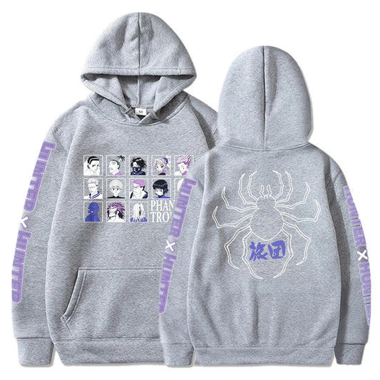 Troupe fantôme Hisoka Chrollo imprimé à capuche Hunter X Hunter Anime Manga sweat hommes femmes sweat à capuche tendance Harajuku Streetwear