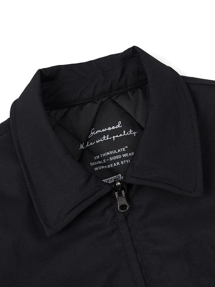 SIMWOOD 2025 automne hiver nouveau surdimensionné hommes réversible manteau bouffant thermique chaud 3M ™ Vestes en tissu Thinsulate