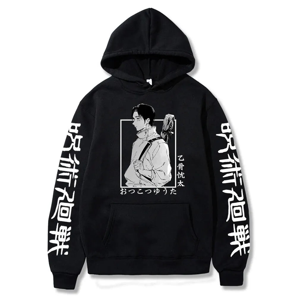 Jujutsu Kaisen Anime vêtements Satoru Gojo imprimer à capuche hommes sweat à capuche pour femme répandu Streetwear Harajuku Manga unisexe sweat