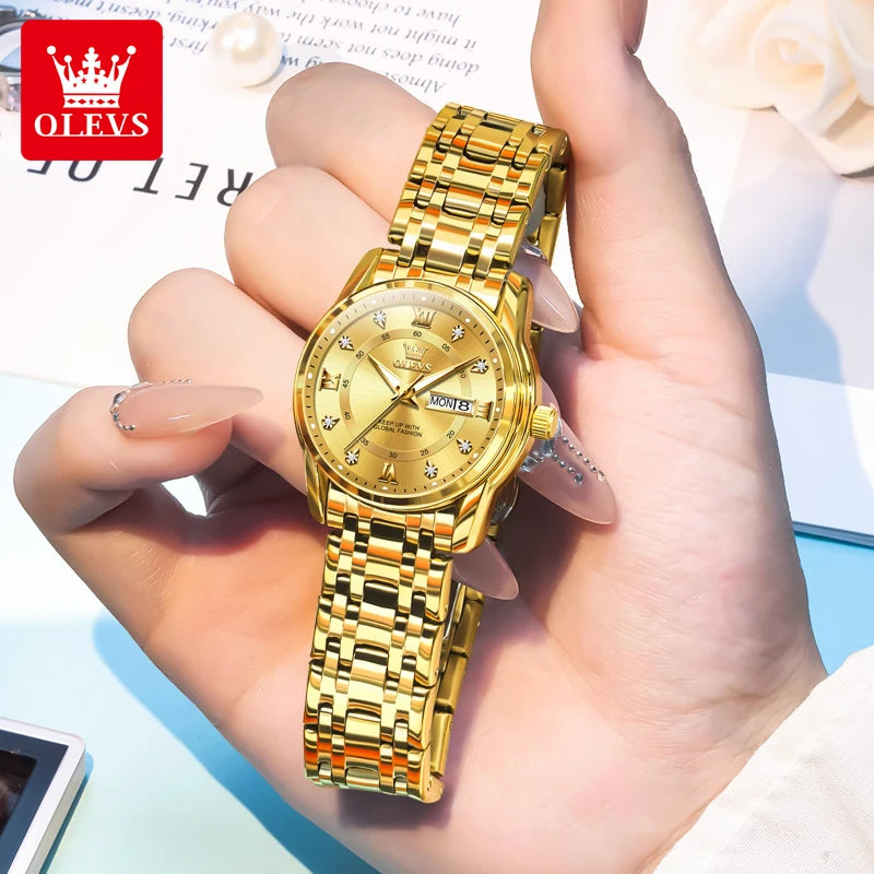 OLEVS 5513X montre pour femme montre à Quartz originale étanche lumineux jour Date montres parfumé