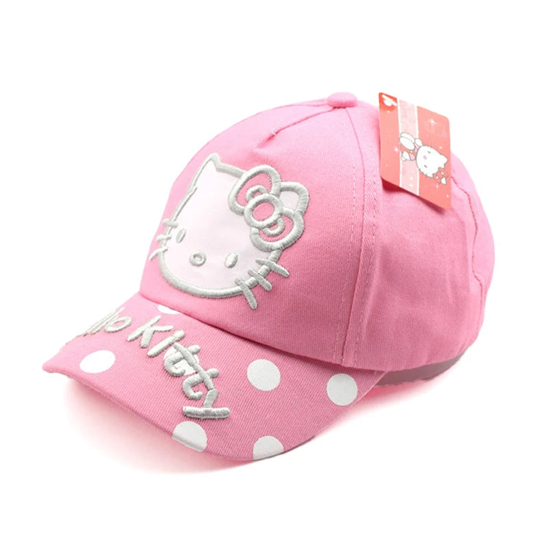 Casquette de Baseball pour enfants, dessin animé Sanrio Hello Kitty, casquette de soleil pour filles, casquette de printemps et d'été, dessin animé pour filles, Cosplay, cadeau à la mode
