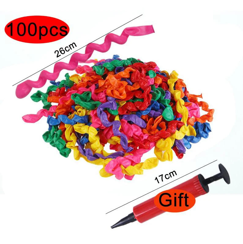 Ballons longs en Latex, ballons en spirale, ballon à Air magique pour modélisation, décoration de fête d'anniversaire et de mariage, GYH