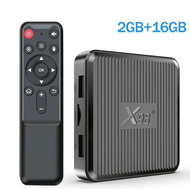 X98Q Smart TV Box AV1 Amlogic S905W2 4K HD Smart Media Player Set Top Box Android11 2.4G & 5G Dual WiFi X98Q TV Box 1+8GB 2+16GB