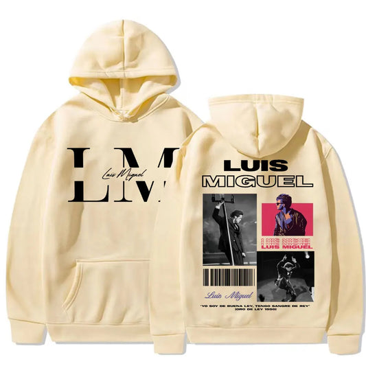 Sweats à capuche graphiques pour hommes et femmes, Rared Luis Miguel Album Tour, Harajuku Hip Hop, Punk, PVD, Sweat à capuche Smile Casual, Haute qualité