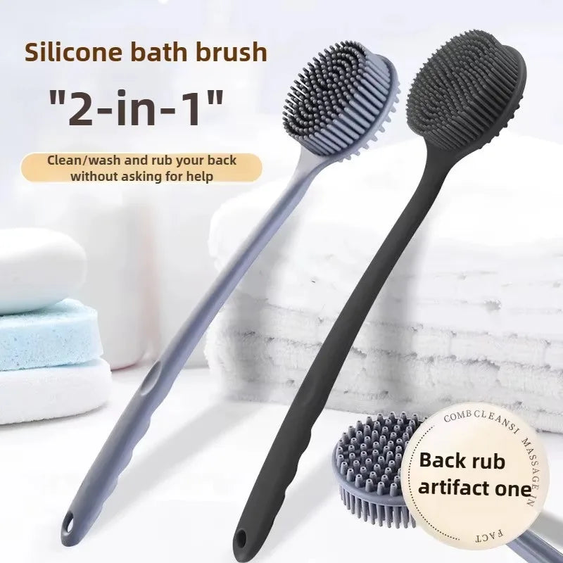 2025 bain doux dos épurateur brosse bain douche éponge brosse à récurer avec poignée fournitures de bain exfoliant gommage peau masseur