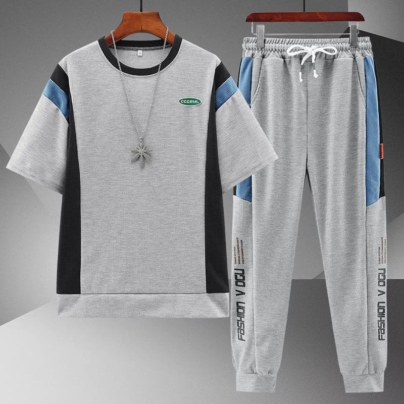 T-shirt à Manches Courtes pour Homme, Décontracté, Confortable, Grande Taille, dehors de Haute Qualité, Ensemble Deux Pièces, Nouvelle Mode Été 2023